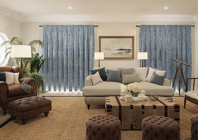 Aviary Velvet, Denim - Made to Measure Curtain - Image 15